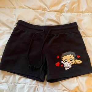 Betty Boop black lounge shorts